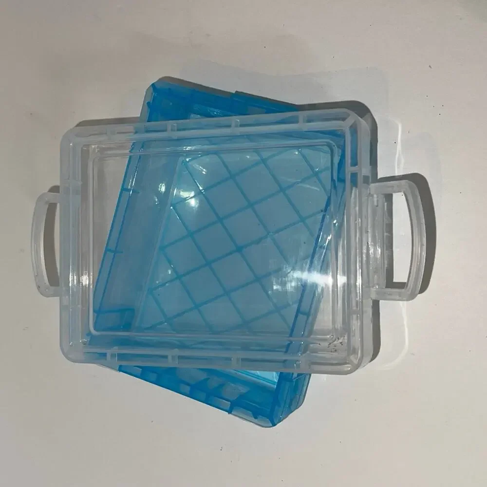 Blue Plastic Mini Storage Cases